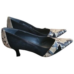Stuart Weitzman Suede Snakeskin Pumps Size 6